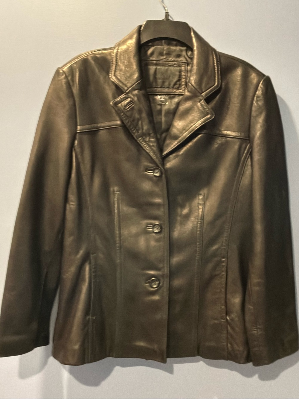 Avanti Women's Leather Button-Front Jacket